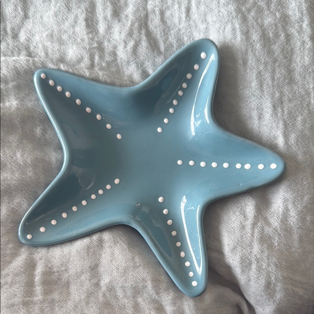 Thirty-One Blue Starfish Dish